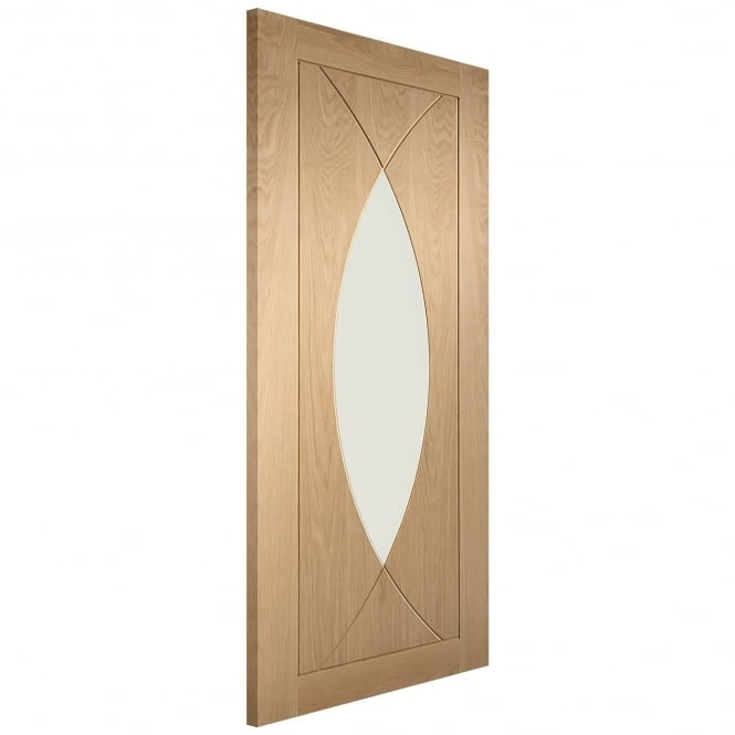 Image for XL Joinery Pesaro Pre-Finished Internal Oak Door with Clear Glass