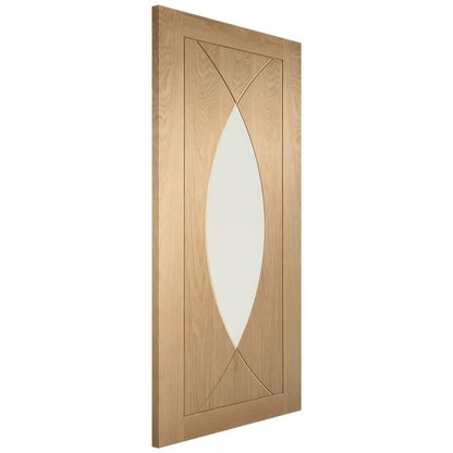 Image for XL Joinery Pesaro Pre-Finished Internal Oak Door with Clear Glass