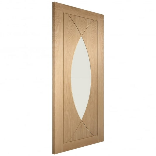 Image for XL Joinery Pesaro Pre-Finished Internal Oak Door with Clear Glass