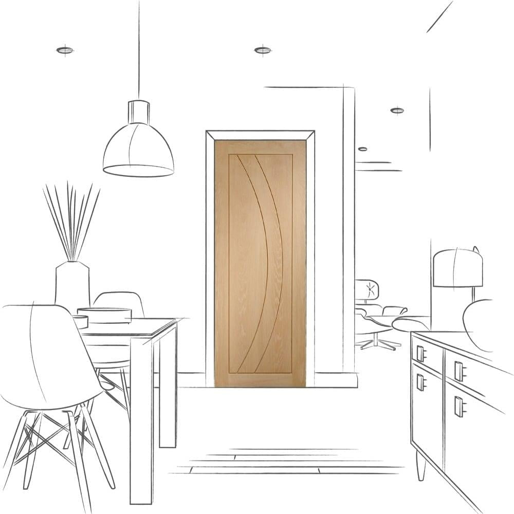 Image for XL Joinery Salerno Pre-Finished Internal Oak Door