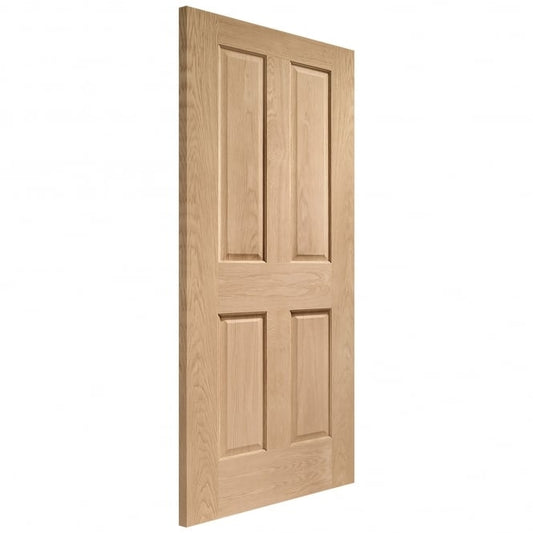 Image for XL Joinery Victorian 4 Panel Pre-Finished Internal Oak Door