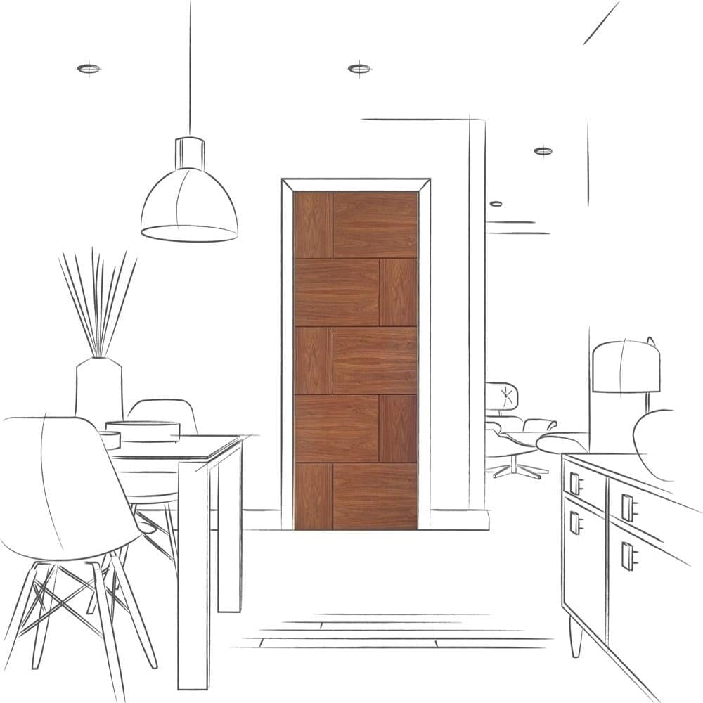 Image for XL Joinery Ravenna Pre-Finished Internal Walnut Door