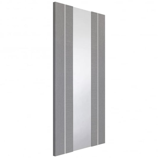 Image for XL Joinery Forli Pre-Finished Light Grey Door with Clear Glass