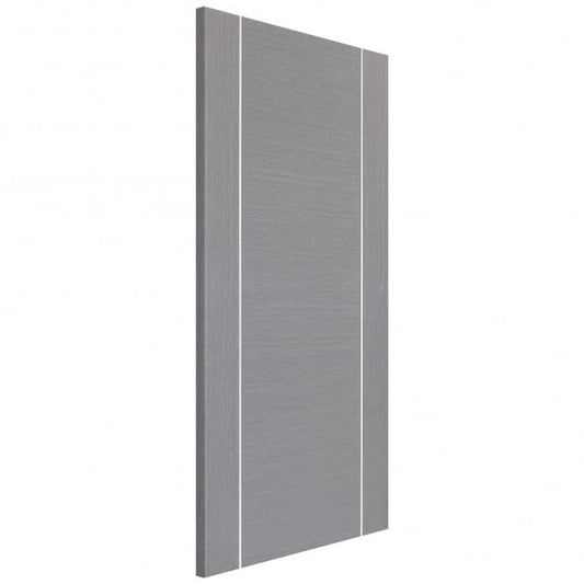 Image for XL Joinery Forli Pre-Finished Light Grey Fire Door