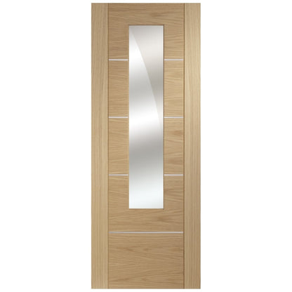 Image for XL Joinery Portici Pre-Finished Oak Door with Mirror Panel