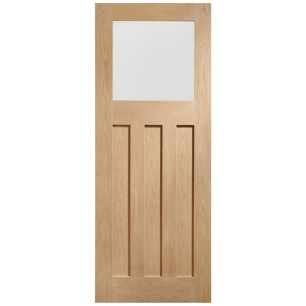 Image for XL Joinery DX Internal Oak Door with Obscure Glass