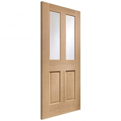 Image for XL Joinery Malton Internal Oak Door with Clear Bevelled Glass