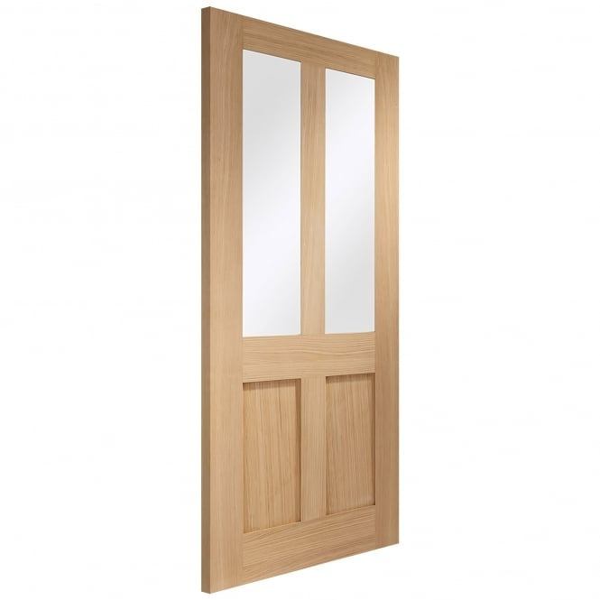 Image for XL Joinery Malton Shaker Internal Oak Door with Clear Glass