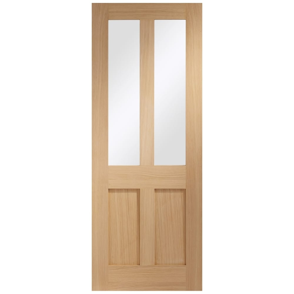 Image for XL Joinery Malton Shaker Internal Oak Door with Clear Glass