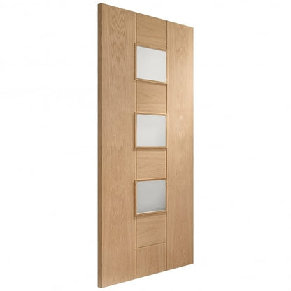 Image for XL Joinery Messina Internal Oak Door with Obscure Glass