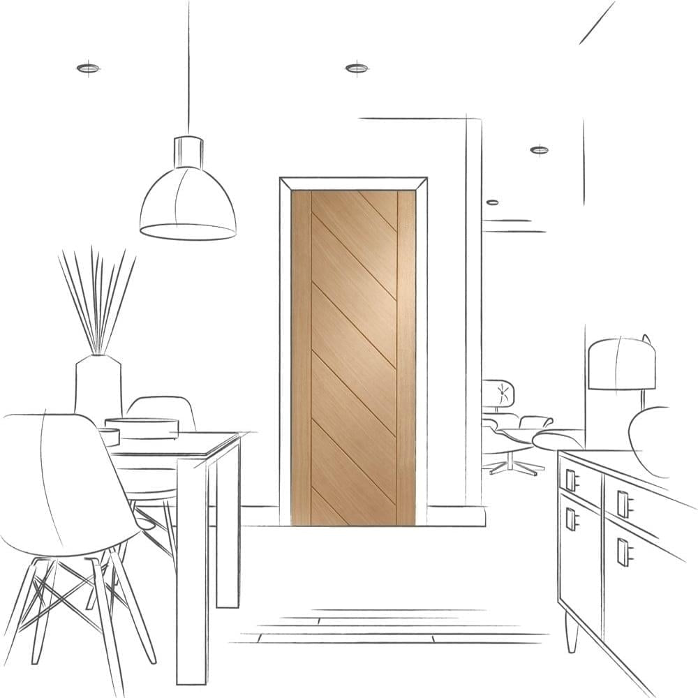 Image for XL Joinery Monza Internal Oak Door