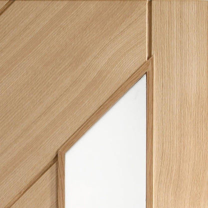 Image for XL Joinery Monza Internal Oak Door with Obscure Glass