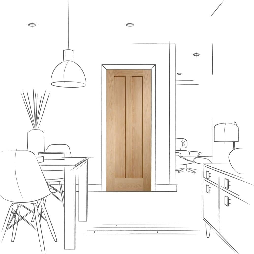 Image for XL Joinery Novara Internal Oak Door