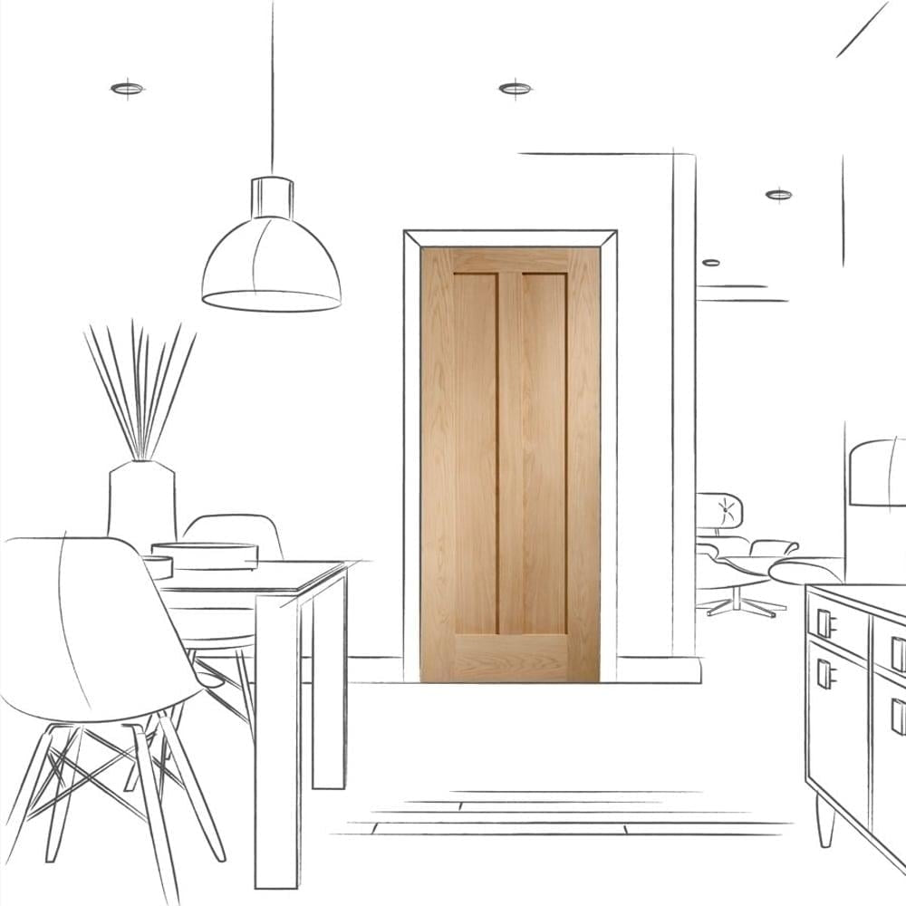 Image for XL Joinery Novara Internal Oak Fire Door