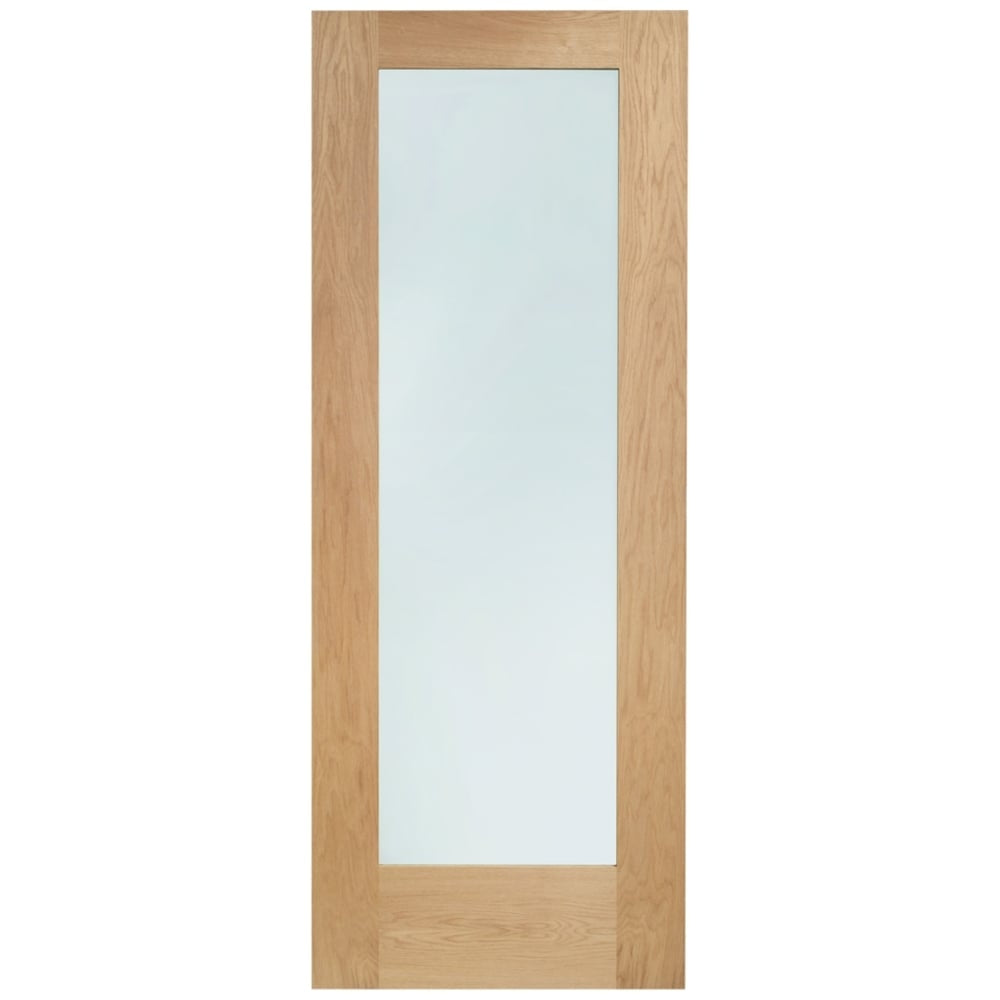 Image for XL Joinery Pattern 10 Internal Oak Door with Clear Glass