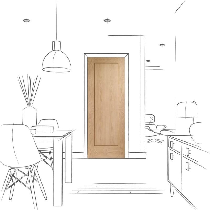 Image for XL Joinery Pattern 10 Internal Oak Fire Door 1981 x 762 x 44mm (30")