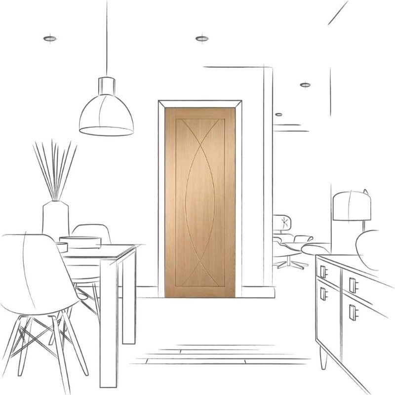 Image for XL Joinery Pesaro Pre-Finished Internal Oak Door 1981 x 762 x 35mm (30")