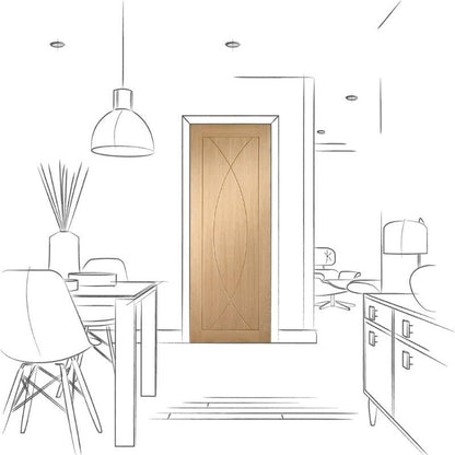 Image for XL Joinery Pesaro Pre-Finished Internal Oak Door 1981 x 762 x 35mm (30")