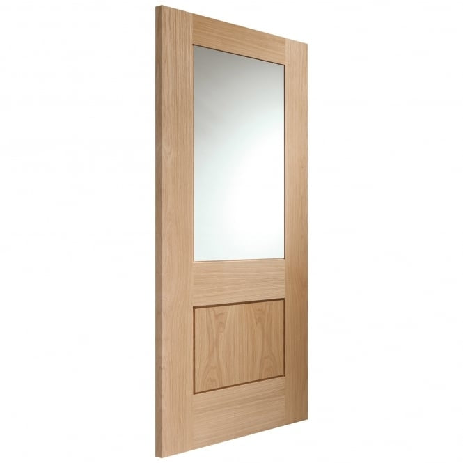 Image for XL Joinery Piacenza Internal Oak Door with Clear Glass