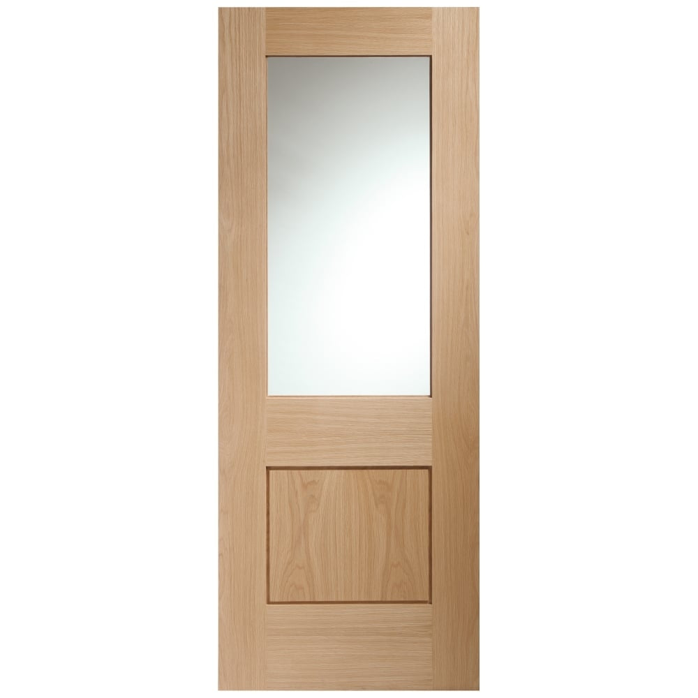 Image for XL Joinery Piacenza Internal Oak Door with Clear Glass