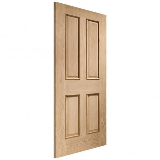 Image for XL Joinery Victorian 4 Panel With Raised Mouldings Internal Oak Door