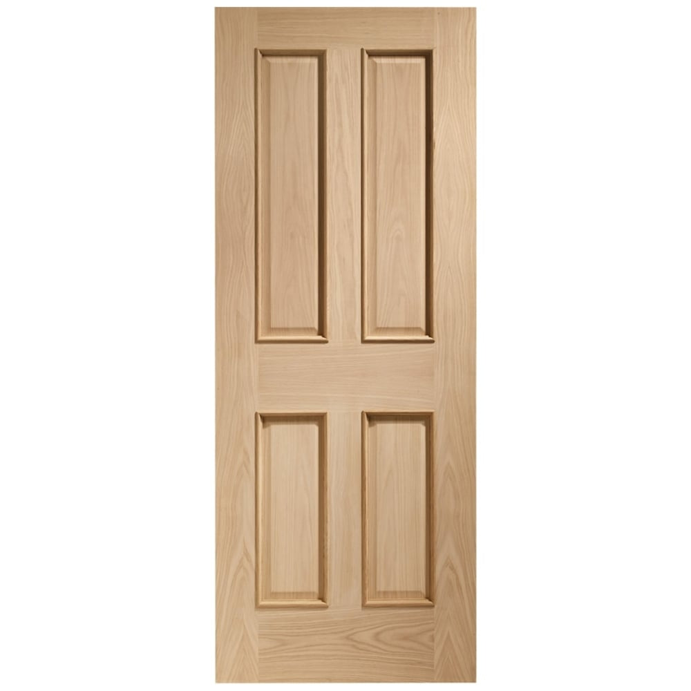 Image for XL Joinery Victorian 4 Panel With Raised Mouldings Internal Oak Door