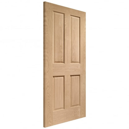 Image for XL Joinery Victorian 4 Panel Internal Oak Fire Door