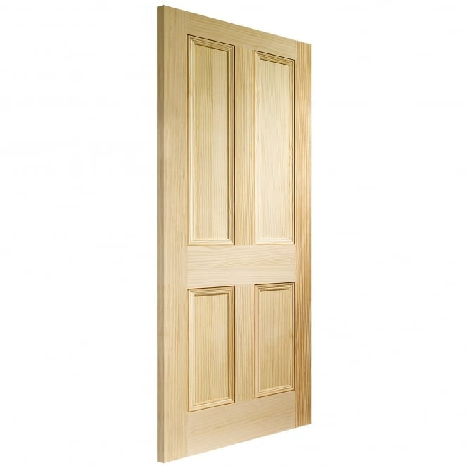 Image for XL Joinery Edwardian 4 Panel Internal Vertical Grain Clear Pine Door