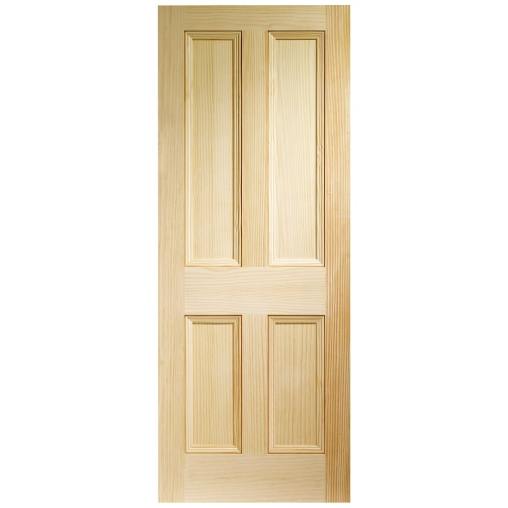 Image for XL Joinery Edwardian 4 Panel Internal Vertical Grain Clear Pine Door