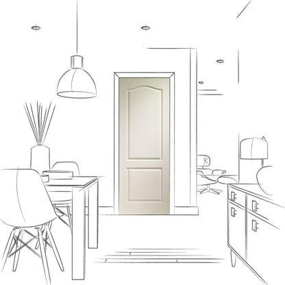 Image Of XL Joinery Classique 2 Panel Internal White Moulded Door