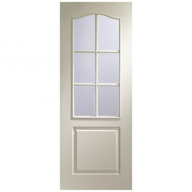 Image for XL Joinery Classique 6 Light Internal White Moulded Door with Clear Bevelled Glass