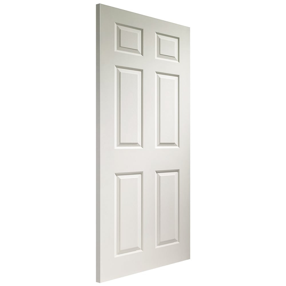 Image Of XL Joinery Colonist 6 Panel Internal White Moulded Door