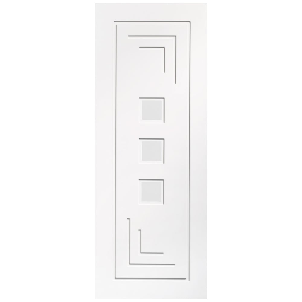 Image for XL Joinery Altino Internal White Primed Door with Clear Glass