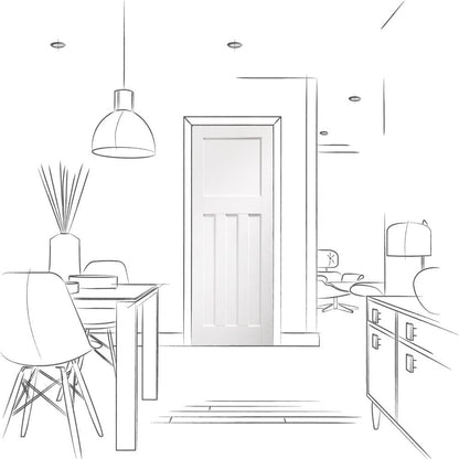 Image for XL Joinery DX Internal White Primed Door