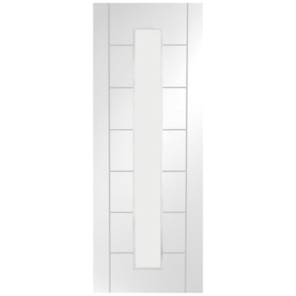 Image for XL Joinery Palermo 1 Light Internal White Primed Door with Clear Glass