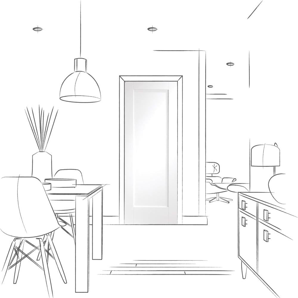 Image for XL Joinery Pattern 10 Internal White Primed Door