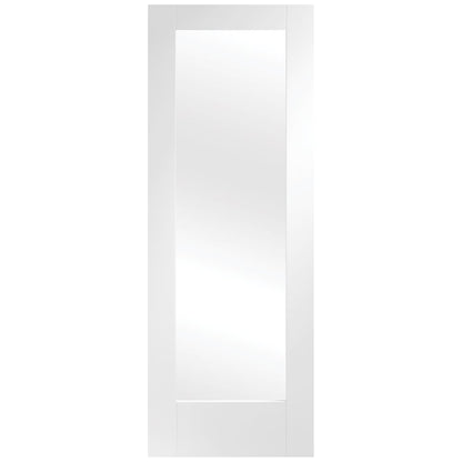 Image for XL Joinery Pattern 10 Internal White Primed Fire Door with Clear Glass