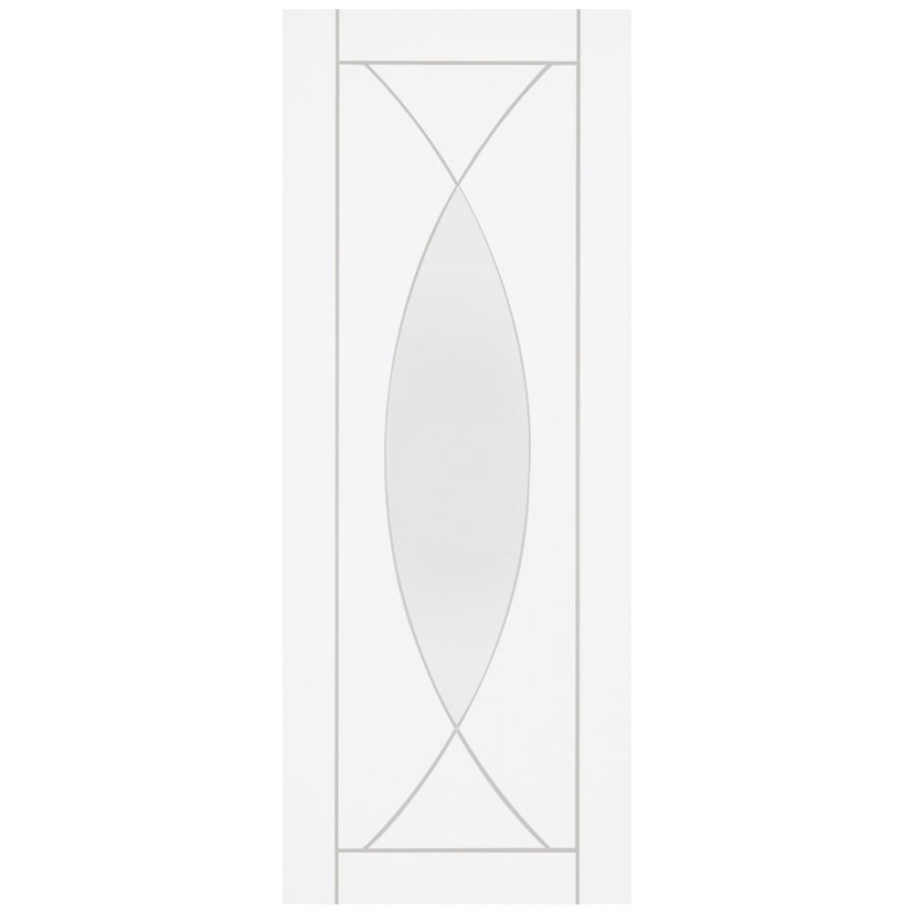 Image for XL Joinery Pesaro Internal White Primed Door with Clear Glass