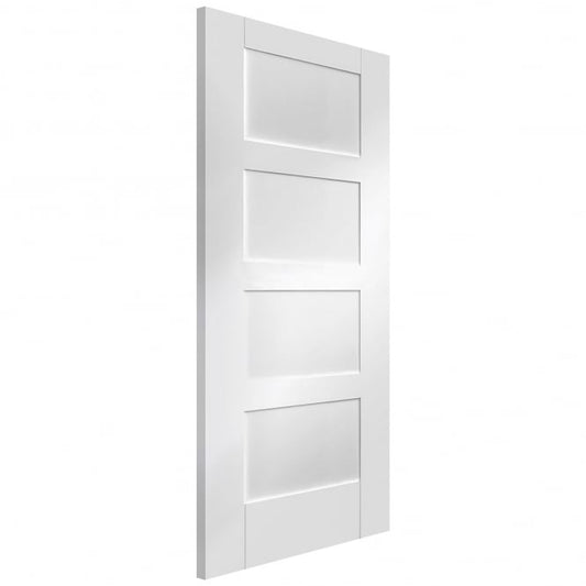 Image for XL Joinery Shaker 4 Panel Internal White Primed Door