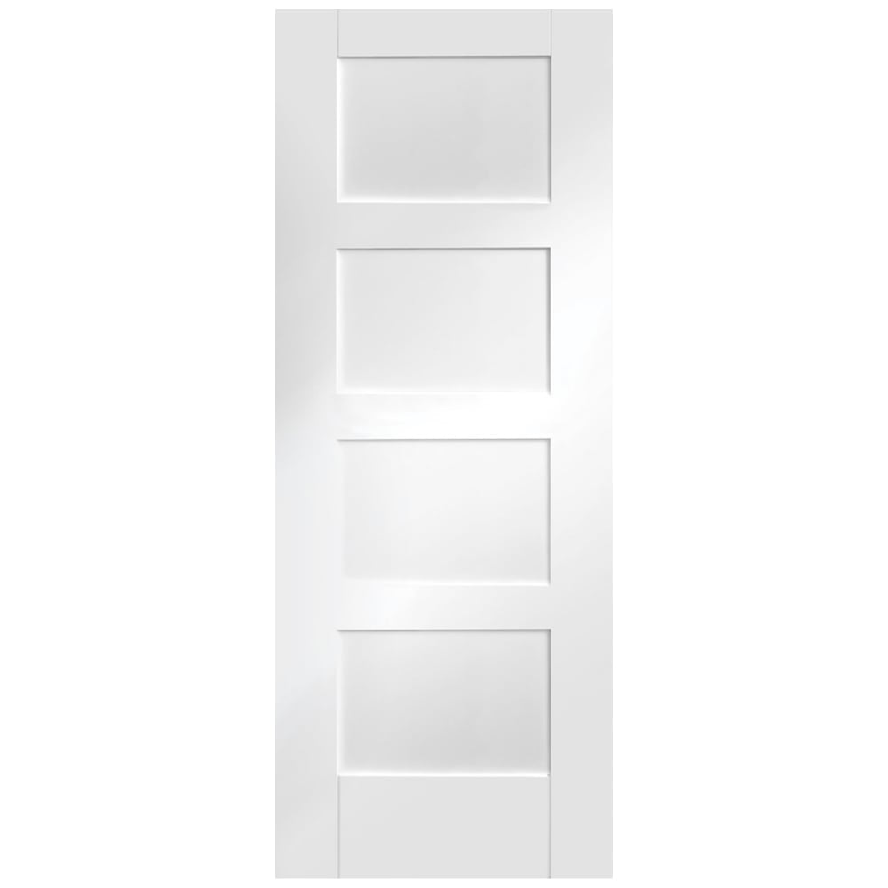 Image for XL Joinery Shaker 4 Panel Internal White Primed Door