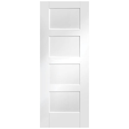 Image for XL Joinery Shaker 4 Panel Internal White Primed Door