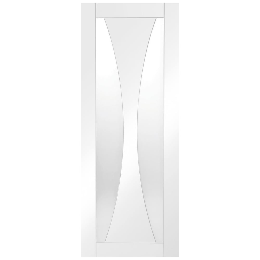 Image for XL Joinery Verona Internal White Primed Door with Clear Glass