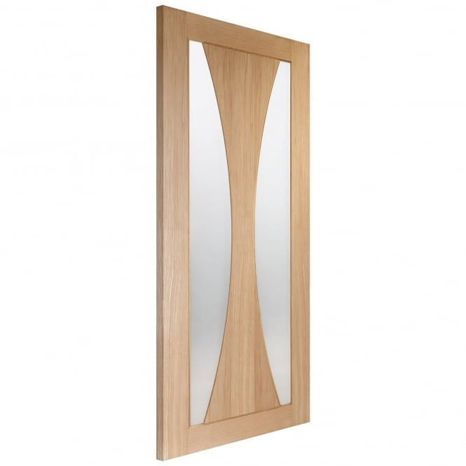 Image for XL Joinery Verona Internal Oak Fire Door with Clear Glass