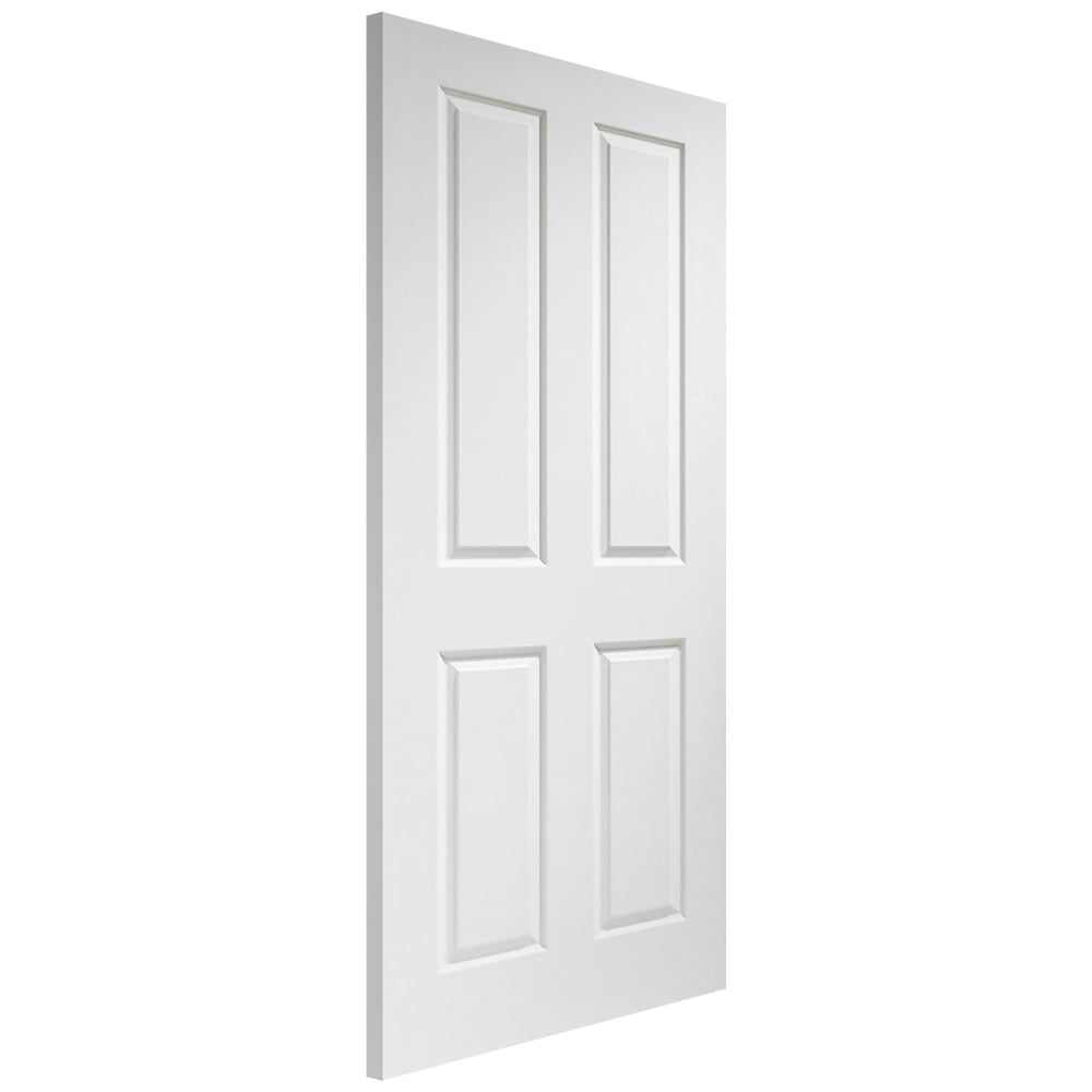 Image Of XL Joinery Victorian 4 Panel Internal Pre-Finished White Moulded Door