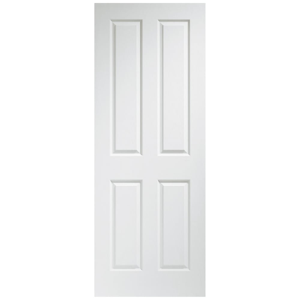 Image Of XL Joinery Victorian 4 Panel Internal Pre-Finished White Moulded Door