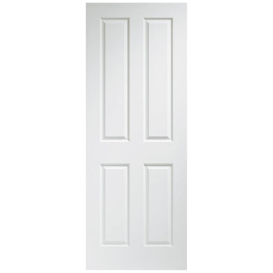 Image Of XL Joinery Victorian 4 Panel Internal Pre-Finished White Moulded Door