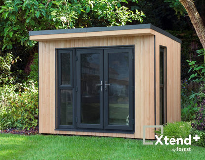 Forest Garden Xtend Premium 2.98 x 2.9m Insulated Garden Office with 1/2 Window